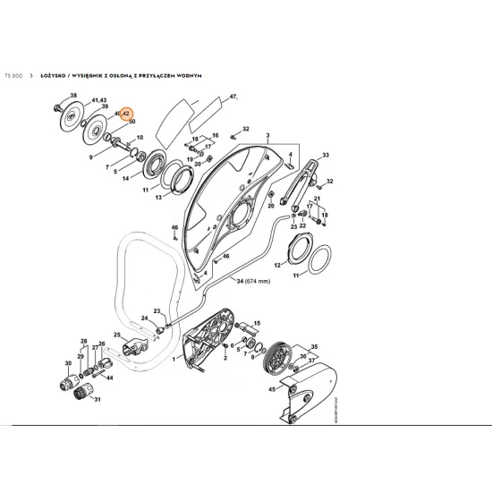 STIHL  Podkładka dociskowa Ø 140 mm 4205 708 3001